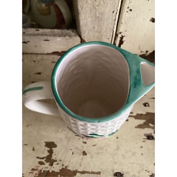 Vintage Mid-Century MCM Ceramic Pitcher and 5 Glasses Set Japan - Picture 9 of 12